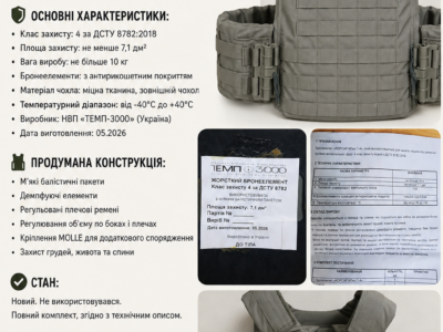 Бронижелет КОРСАР М3мп