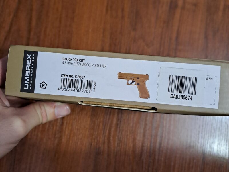 Пневматичний пістолет Umarex Glock 19X Blowback кал. 4,5 мм (з затворною затримкою) (5.8367)